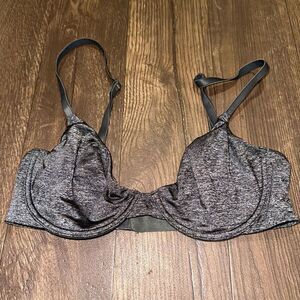 Victoria’s Secret heathered black 32C unlined semi Demi bra
